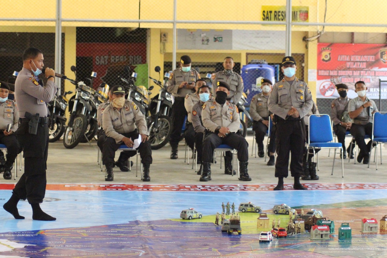Polresta Banda Aceh Simulasikan Pengamanan Hadapi Karantina Wilayah