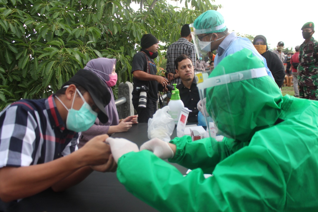 Paska Lebaran, 7 Orang Reaktif Rapid Test di Pidie Jaya