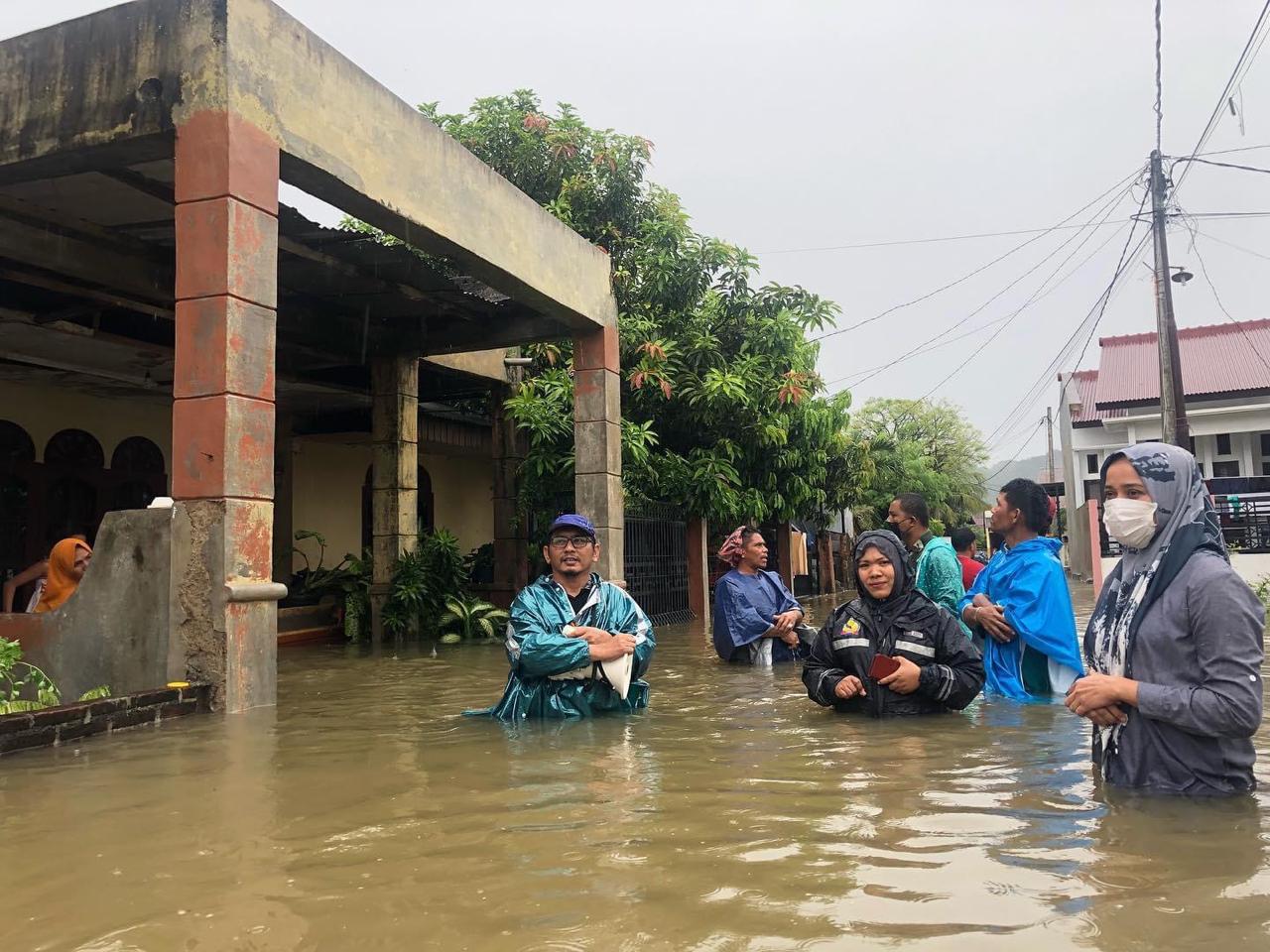 Ada 18 KK di Lhoong Mengungsi Akibat Banjir