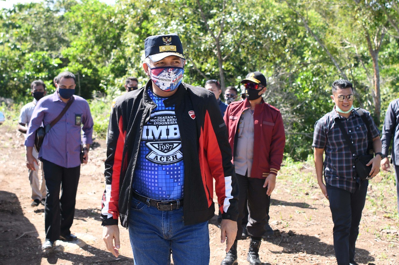 Plt Gubernur Tinjau Lahan Jagung Seribu Hektar di Aceh Besar