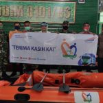 PT KAI Bantu Perahu LCR Dukung Pembersihan Sungai Krueng Daroy