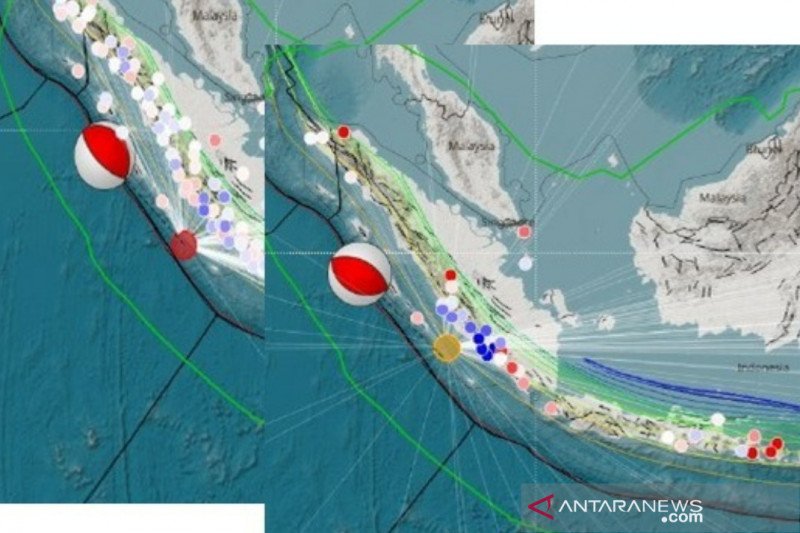Gempa Kembar di Bengkulu Terjadi di Segmen Megathrust Mentawai-Pagai