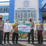 Bank Aceh Syariah Pasang Wastafel Portable di Lingkungan Ditlantas