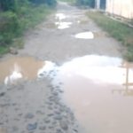 Jalan di Gampong Teluk Kemiri, Aceh Tamiang Rusak Parah