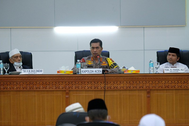 Kapolda Aceh Ajak Ulama Sosialisasikan Protokol Kesehatan