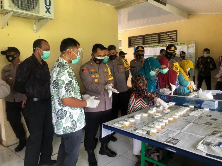 Personil Polres Pidie Jaya Mendadak Dites Urine