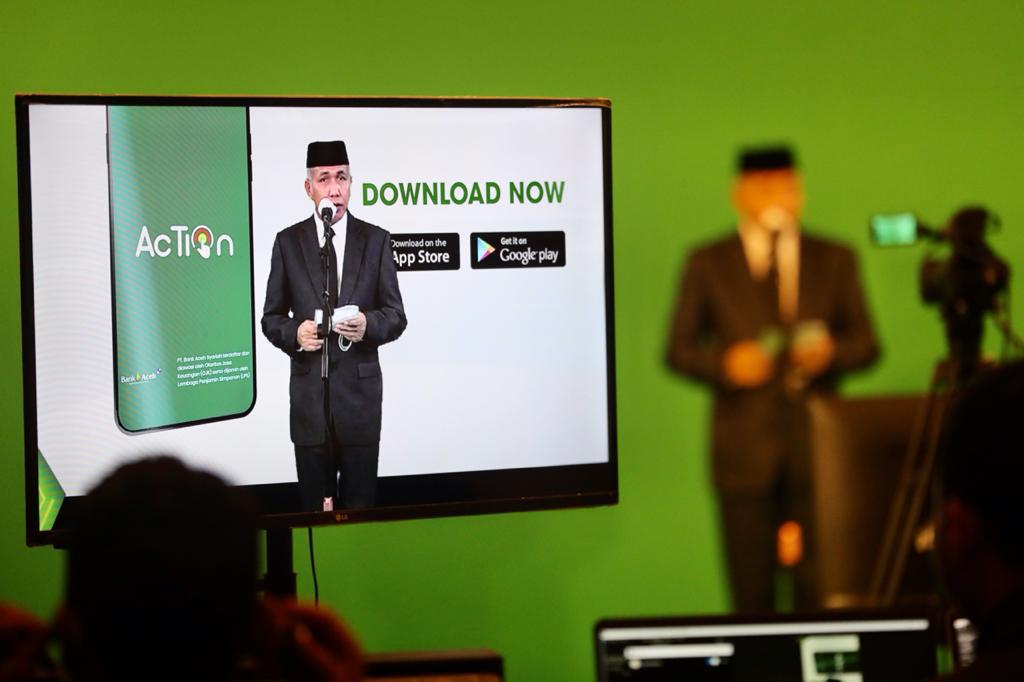 Gubernur Aceh Luncurkan Aplikasi Mobile Banking Bank Aceh Syariah