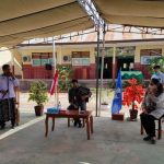 Kemendikbud Nadim Makarim Saat berkunjung ke SMKN 1 Rote Barat Nusa Tenggara Timur ( ANTARA/Indriani)