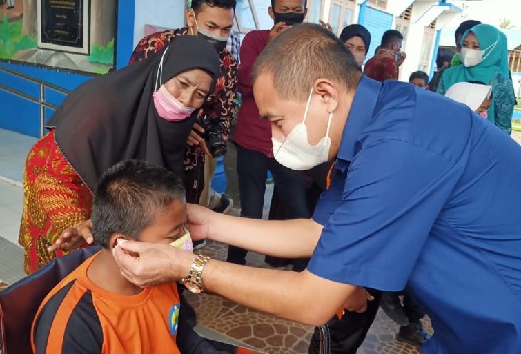 Pemerintah Aceh Salurkan 46.911 Masker ke Pemkab Pidie
