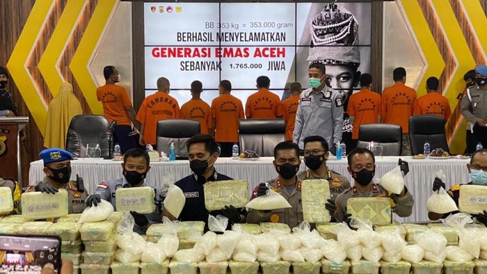 Misteri Kepemilikan Sabu 343 kilogram dipecahkan oleh Polda Aceh