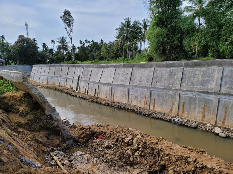 Proyek Pengendali Banjir Krueng Buloh Aceh Utara Dikerjakan Dibawah Standar Mutu