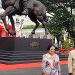 Megawati - Prabowo resmikan patung Bung Karno di Kantor Kemenhan