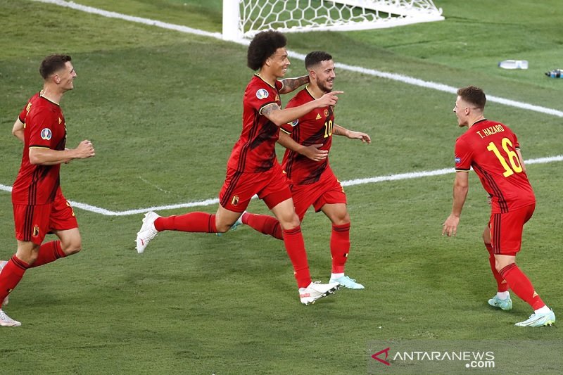 Thorgan Hazard antar Belgia menuju perempat Final Euro 2020