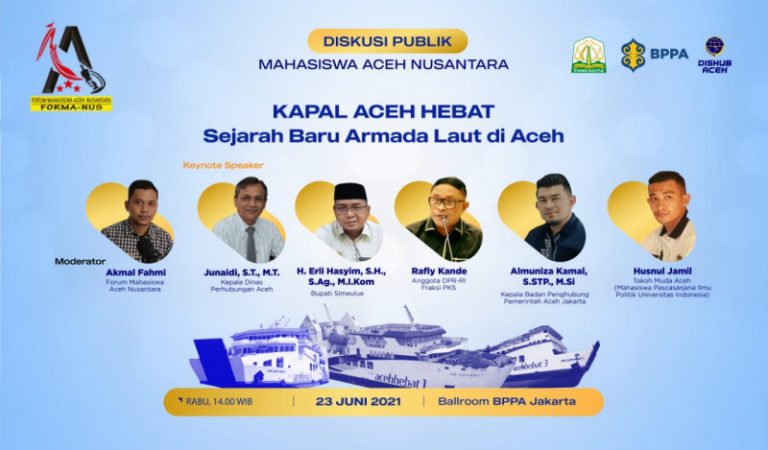 FORMA-NUS gelar diskusi hoaks seputar KMP Aceh Hebat