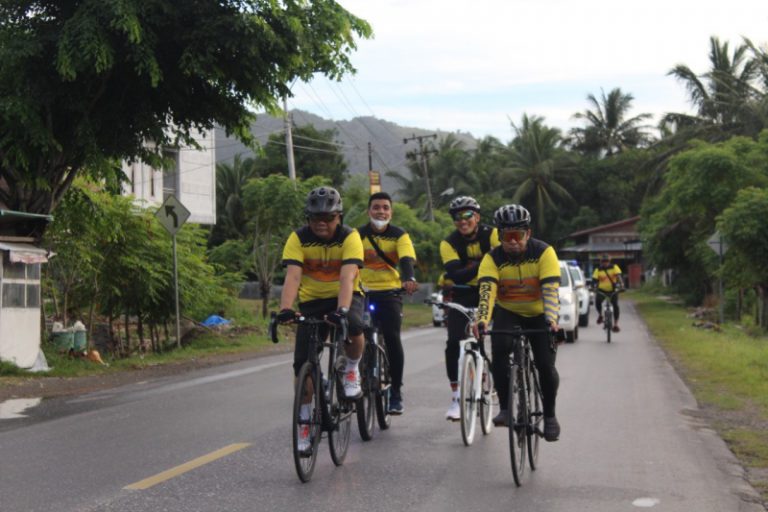 Polresta Banda Aceh gelar gowes bersama sambut HUT Bhayangkara