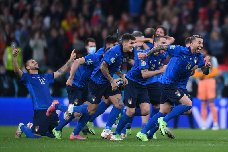 Drama adu Penalti dengan Spanyol antar Italia ke Final Euro 2020