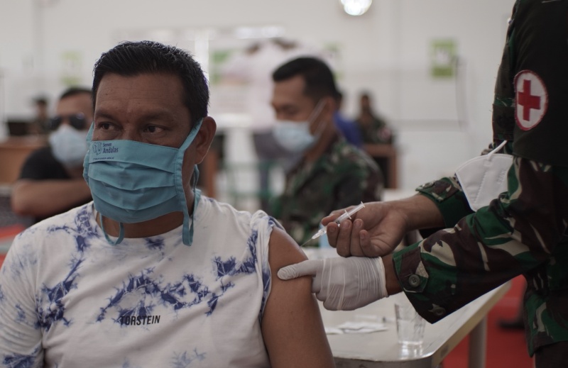 PT SBA dan Kodim 0101/BS vaksinasi covid-19 warga Aceh Besar