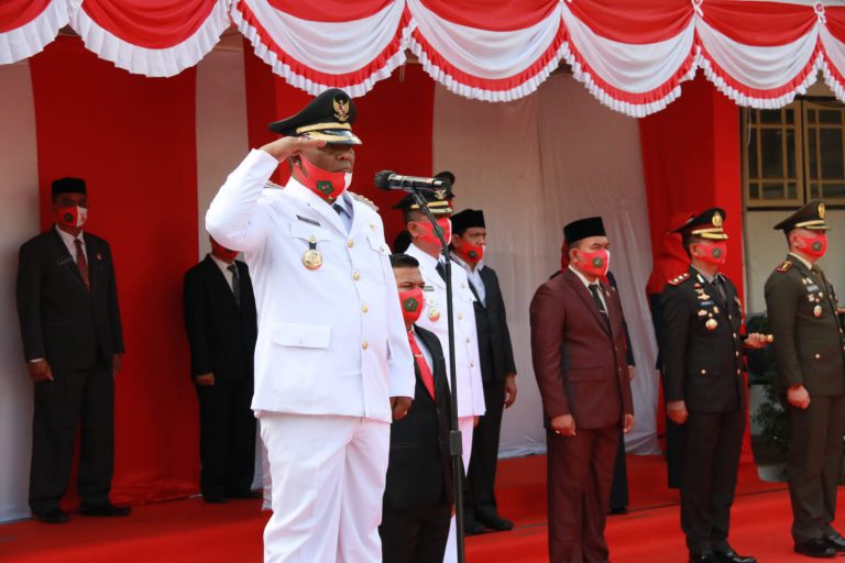 Mantan Panglima GAM Pidie Inspektur upacara HUT RI ke-76