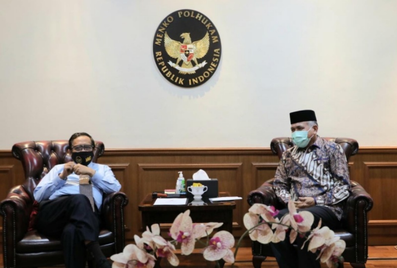 Bertemu Mahfud MD, Nova minta bantu dana Otsus Aceh diperpanjang