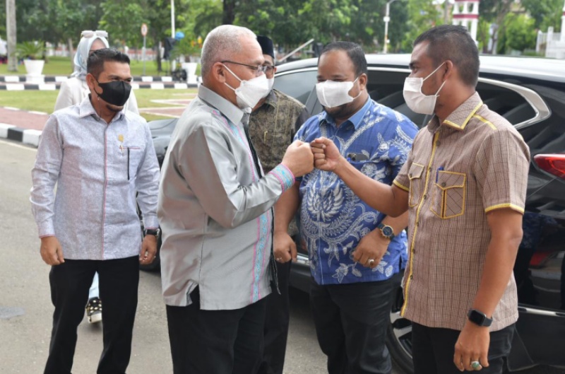Tim Pansus Dapil I DPR Aceh datangi Kantor Gubernur