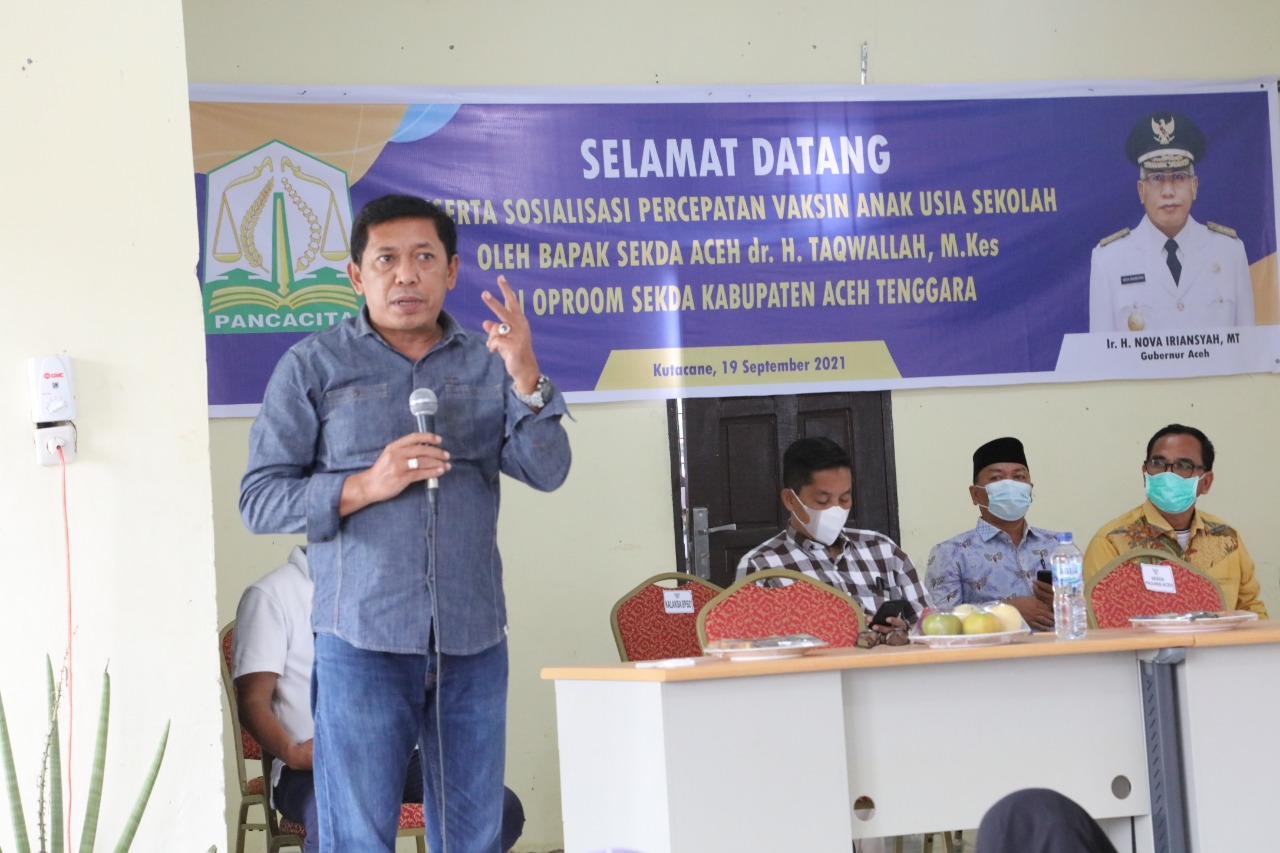 Kepala Sekolah di Aceh di ultimatum vaksinasi Covid-19 siswa