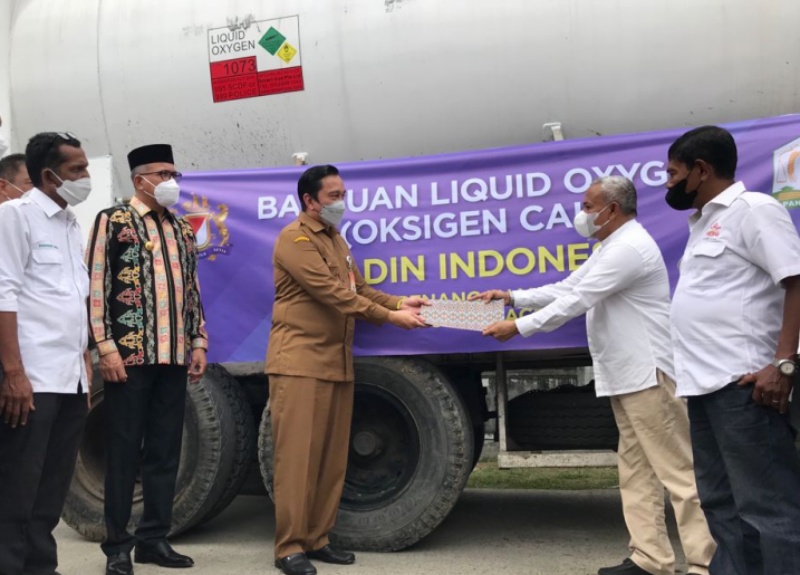 Kadin Indonesia salurkan 20 metrik ton oksigen ke RSUZA Banda Aceh