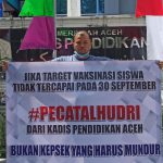 Syakya Meirizal demo tunggal tuntut Kadisdik Aceh di pecat