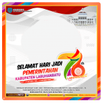 Bingkai foto dan twibbon HUT Kabupaten Labuhanbatu ke-76