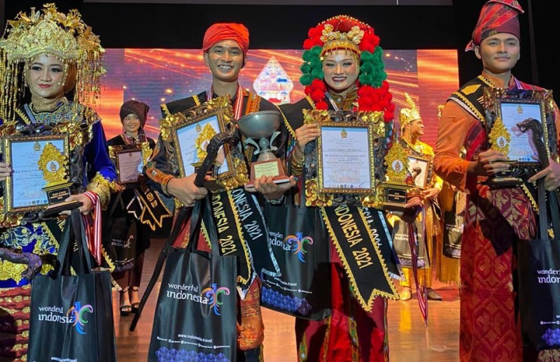 Agam Inong Aceh juara I duta wisata nasional 2021