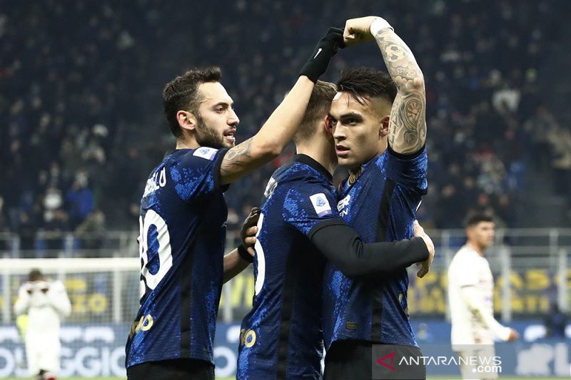 Inter Milan puncaki klasemen Liga Italia usai cukur Cagliari 0 - 4