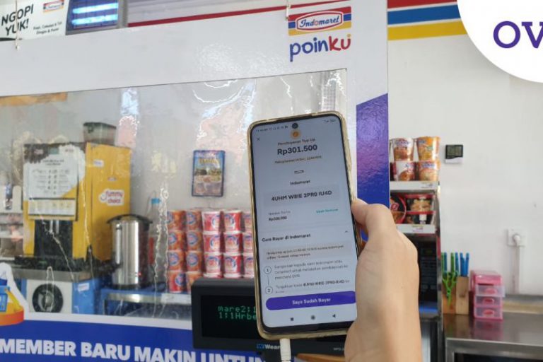 Isi saldo OVO kini bisa dilakukan di Indomaret