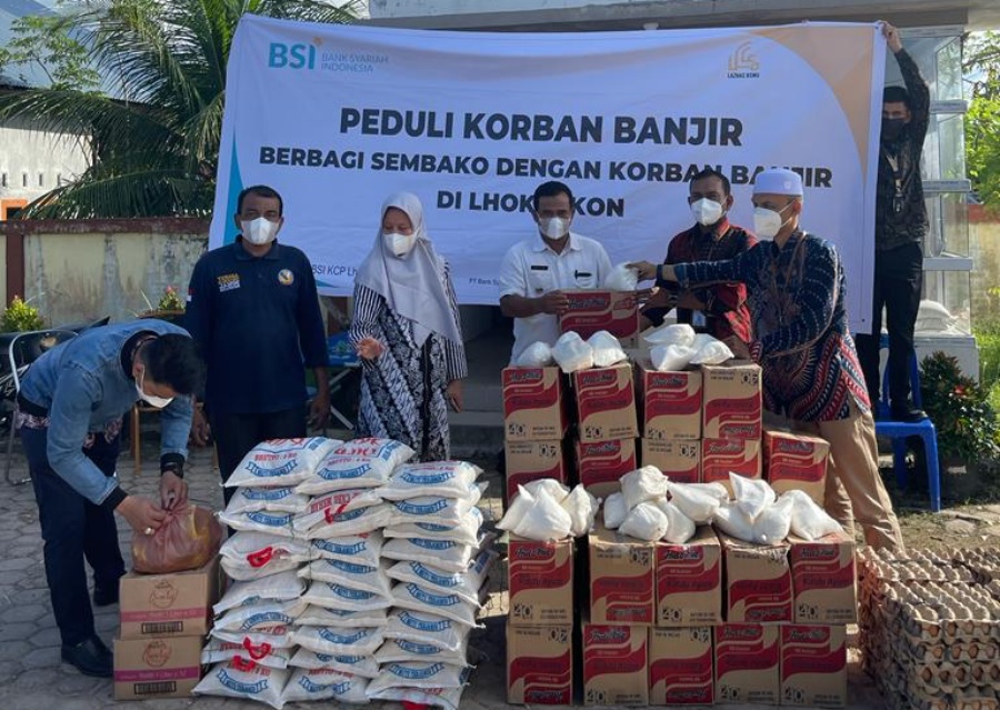BSI Aceh bantu korban banjir di Aceh Utara