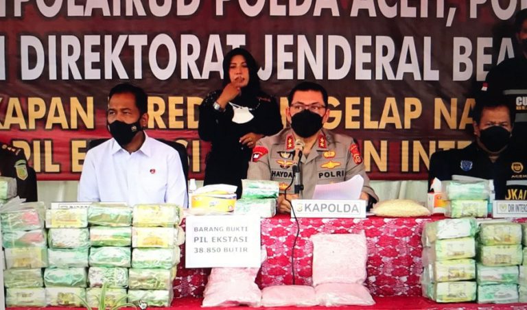 Di upah 20 juta, warga Aceh Utara bawa sabu 189 kilogram dari Selat Malaka