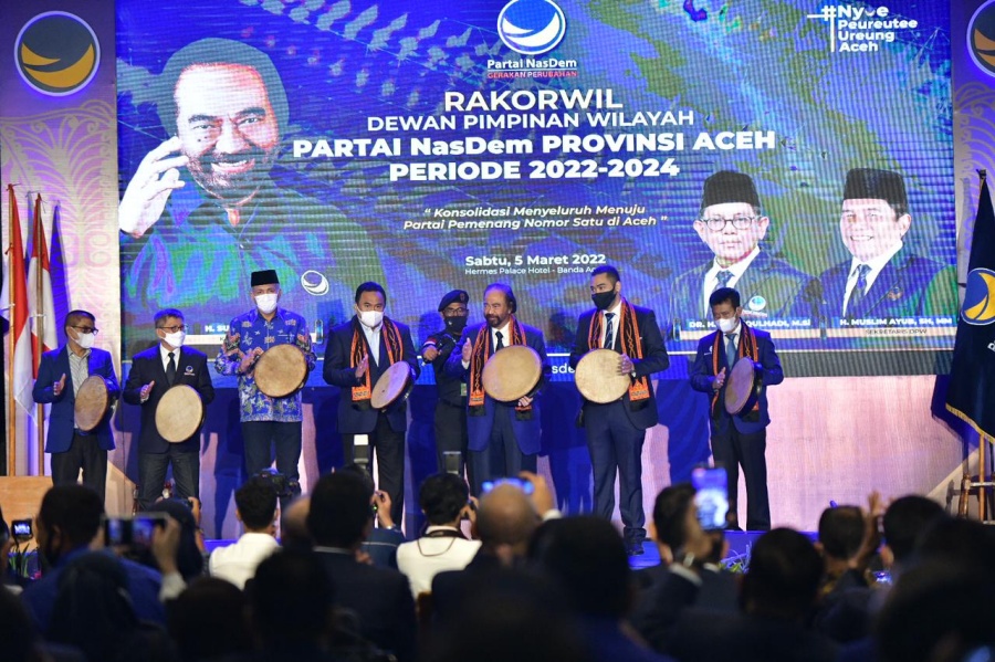 Surya Paloh lantik Kepengurusan DPW Partai Nasdem Aceh