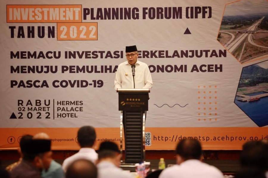 Realisasi investasi Aceh 2021 senilai Rp10,8 triliun