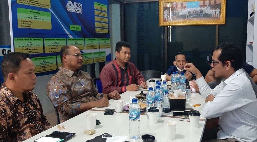 Dirjen Bina Adwil Kemendagri silaturahmi dengan pengurus JMSI Aceh
