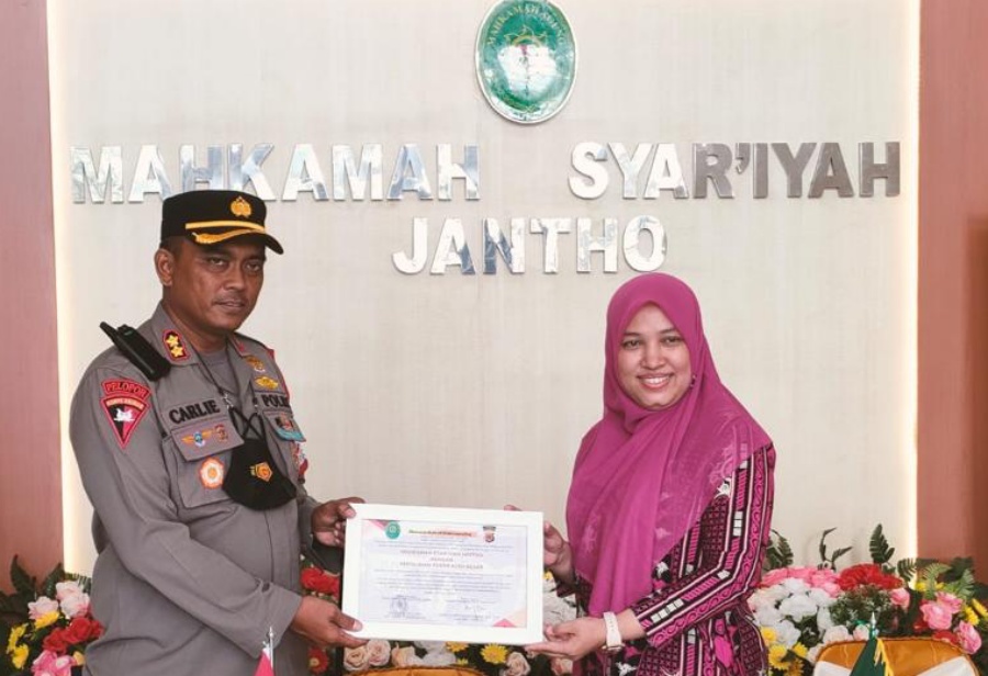 MS Jantho dan Polres Aceh Besar teken nota kesepahaman