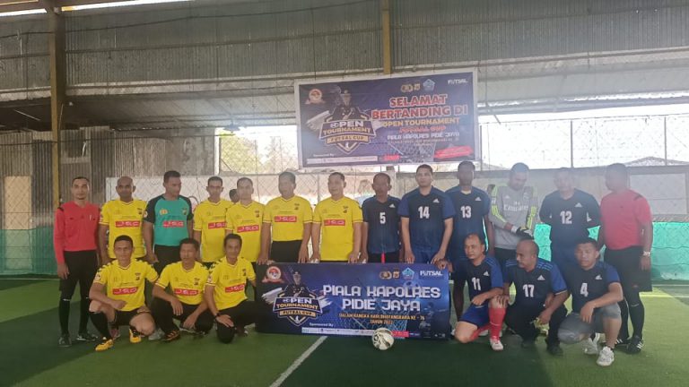 32 klub futsal ikut turnamen Piala Kapolres Pidie Jaya