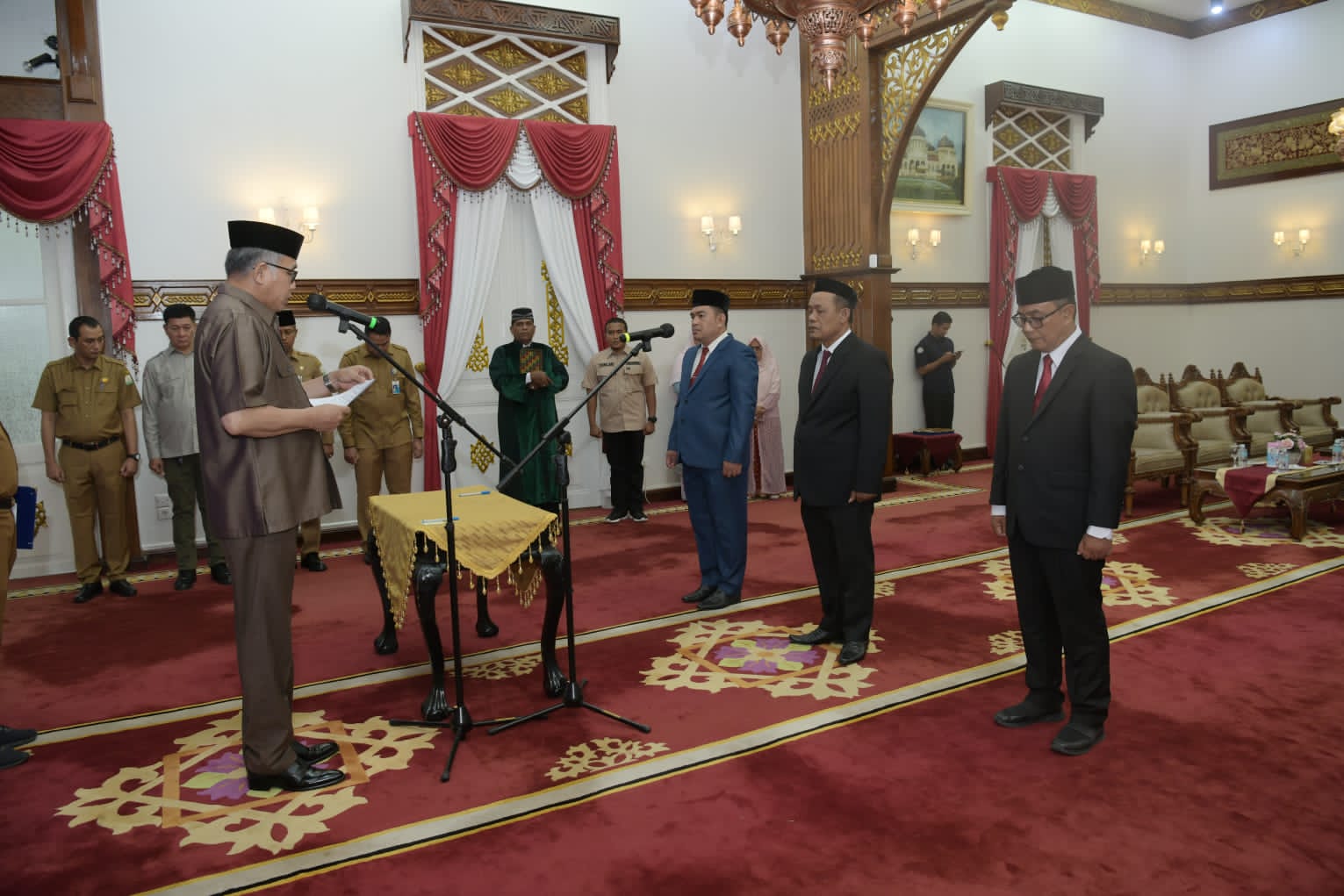 Gubernur Aceh lantik tiga SKPA