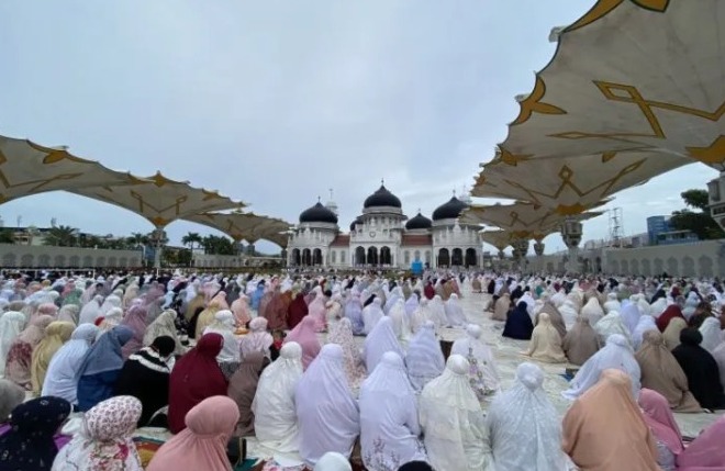 Ribuan jemaah Iduladha padati Masjid Raya Baiturrahman
