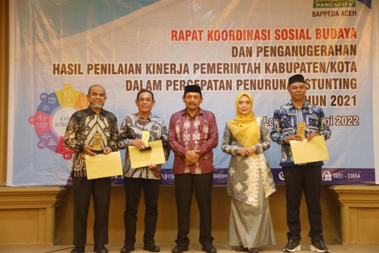 Bener Meriah dan Bireuen dapat nilai tertinggi percepatan penurunan stunting