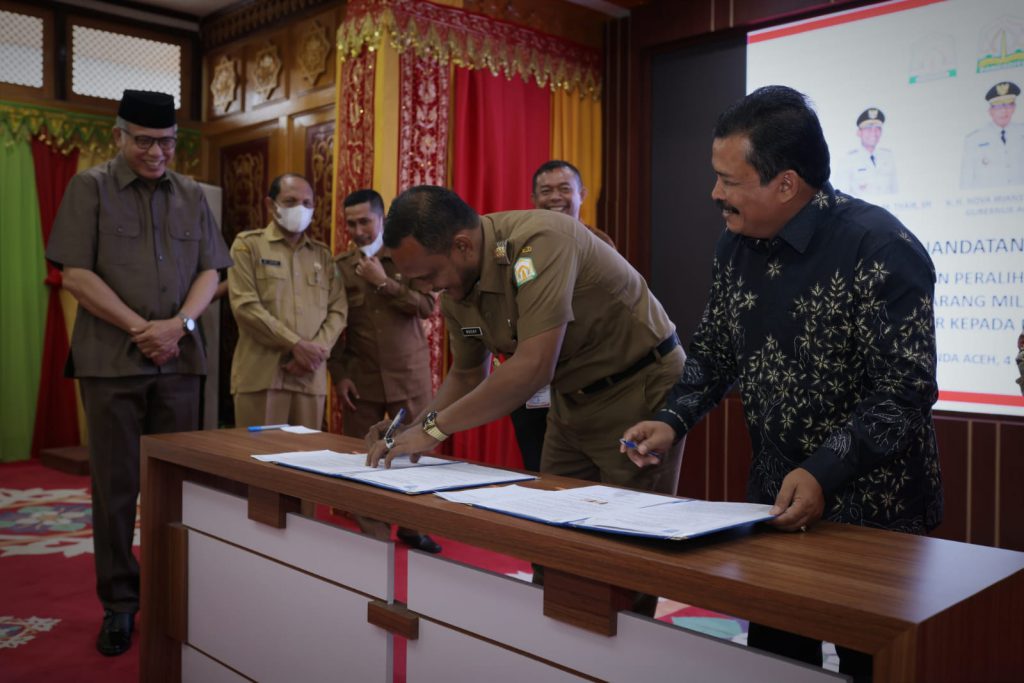 Pemkab Aceh Timur serahkan aset pemekaran kepada Pemko Langsa
