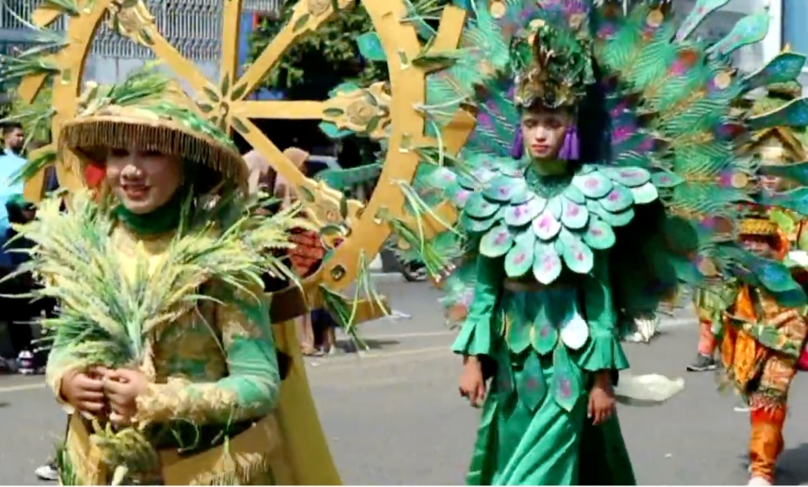 Semarak karnaval Budaya peringatan HUT RI ke-77 di Banda Aceh