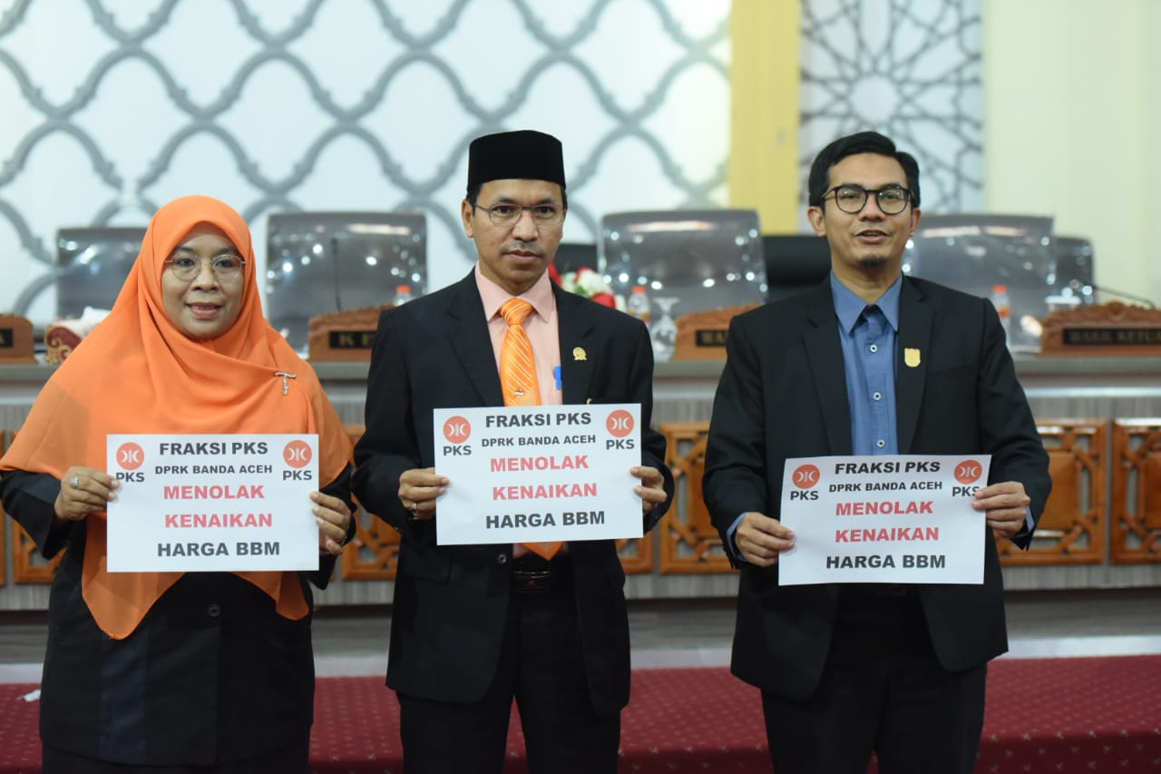 Fraksi PKS DPRK Banda Aceh tolak kenaikan harga BBM