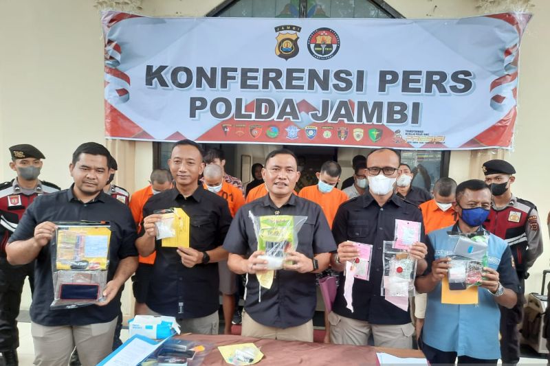 Polda Jambi ungkap kasus peredaran narkoba senilai Rp1,6 miliar dari Aceh