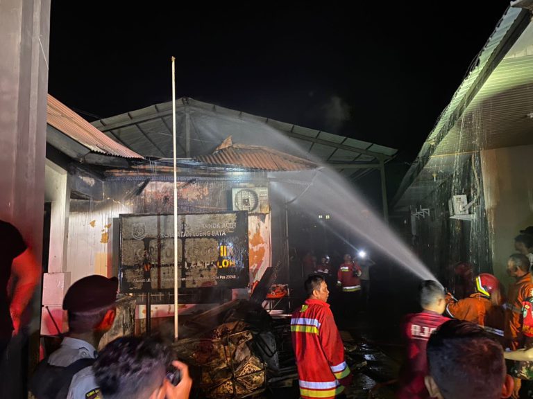 DPKP ungkap penyebab terbakarnya kantor Keuchik Lampaloh