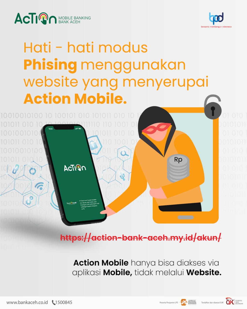 Masyarakat diminta waspadai kejahatan perbankan dengan modus HUT Bank Aceh