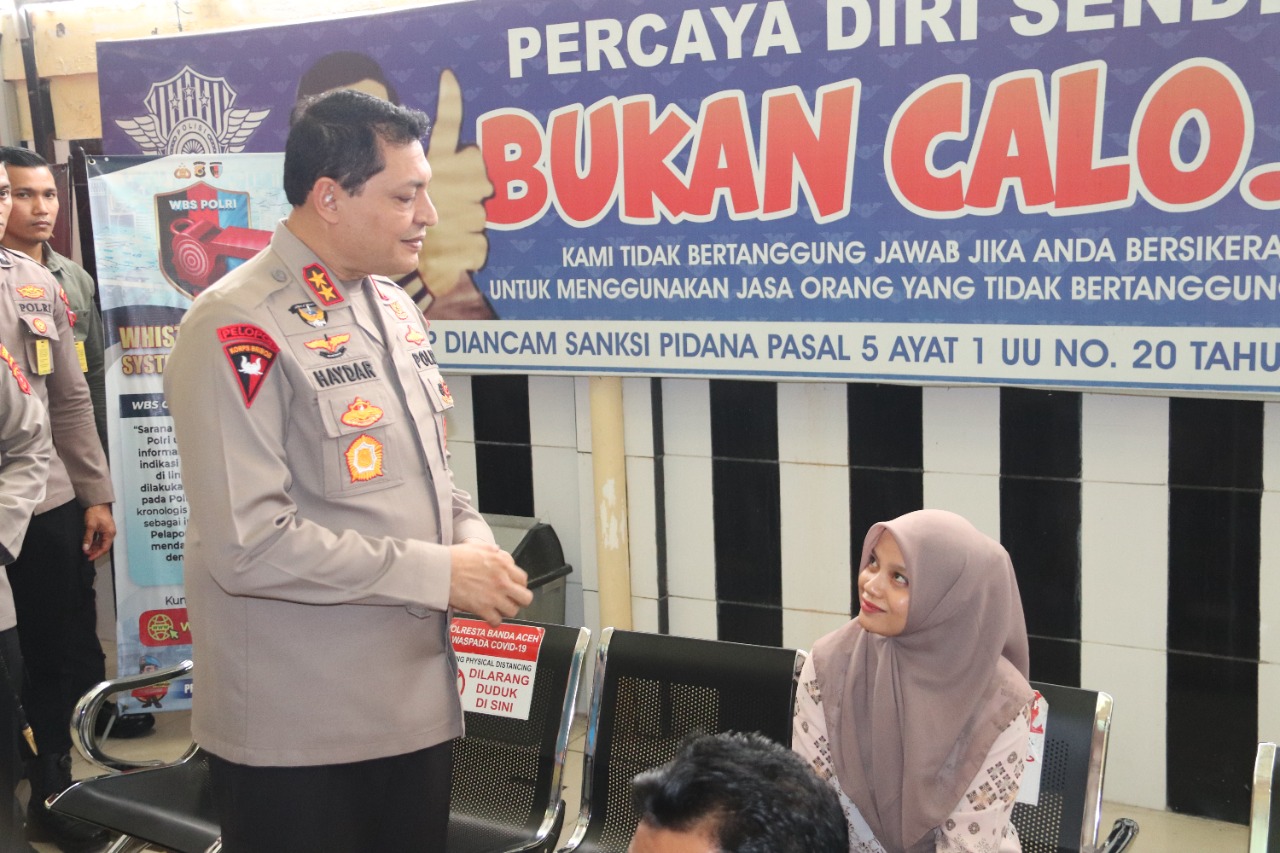 Kapolda Aceh minta masyarakat melapor jika ada pungli saat urus SIM