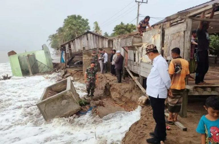 26 rumah di Aceh Utara rusak berat akibat abrasi