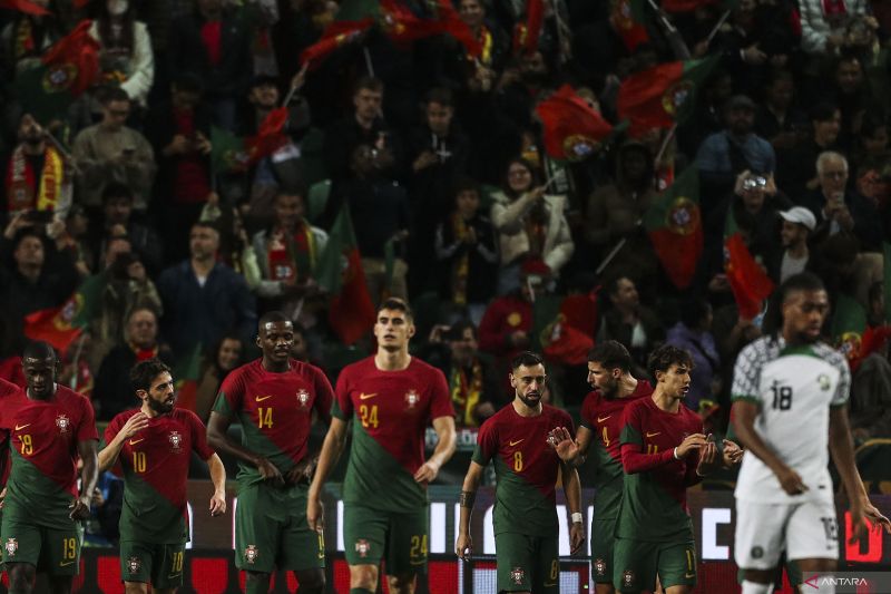 Portugal hajar Nigeria 4-0 di laga pemanasan jelang Piala Dunia
